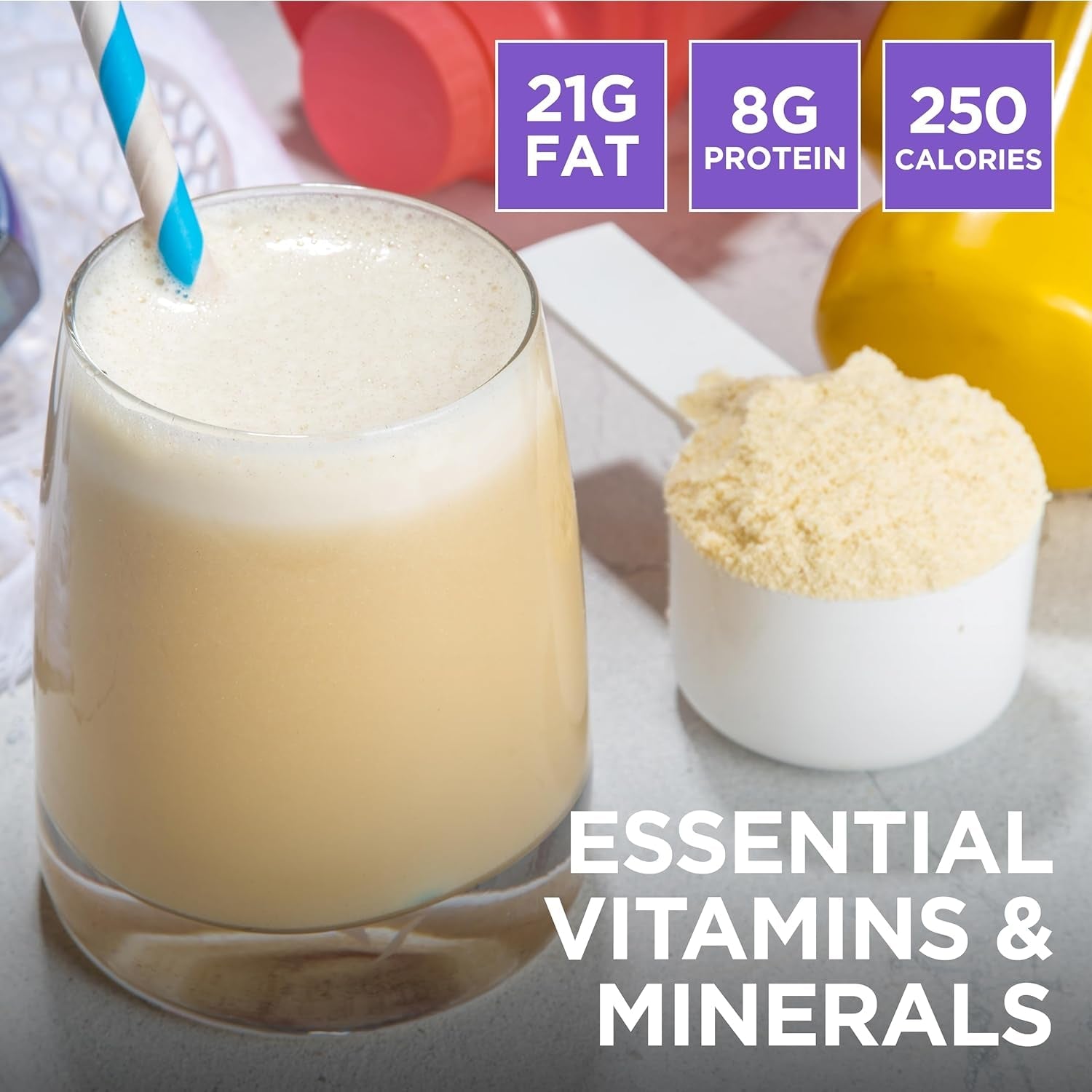 Keto Science Ketogenic Meal Shake Vanilla Dietary Supplement, Keto Protein, Rich in Mcts and Protein, Packed with Collagen, Vitamins and Minerals, Keto and Paleo Friendly, Weight Loss, (14 Servings), 20.49 Oz