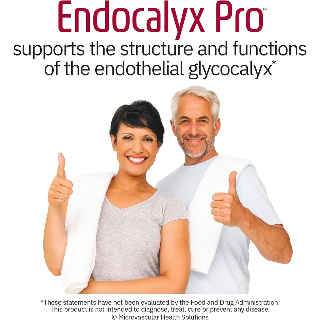 Endocalyx Pro Supplement – Endothelial Glycocalyx Support 120 Capsules - Vascular & Microcirculation Health – Clinically-Studied – Patented – Supports Nitric Oxide Functions