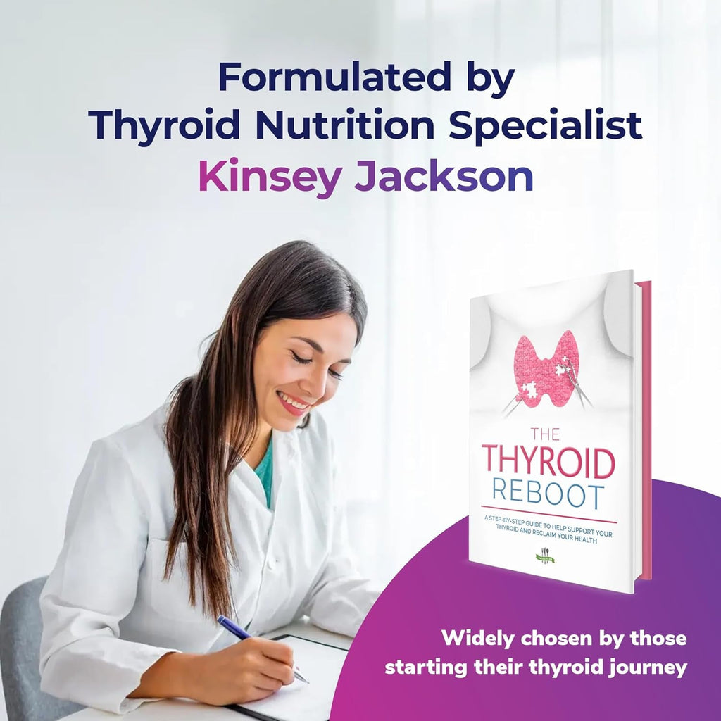 Thyroid Renew Supplement - Thyroid Support for Women with Zinc, Selenium, Copper, Ashwagandha & L-Tyrosine - 60 Capsules