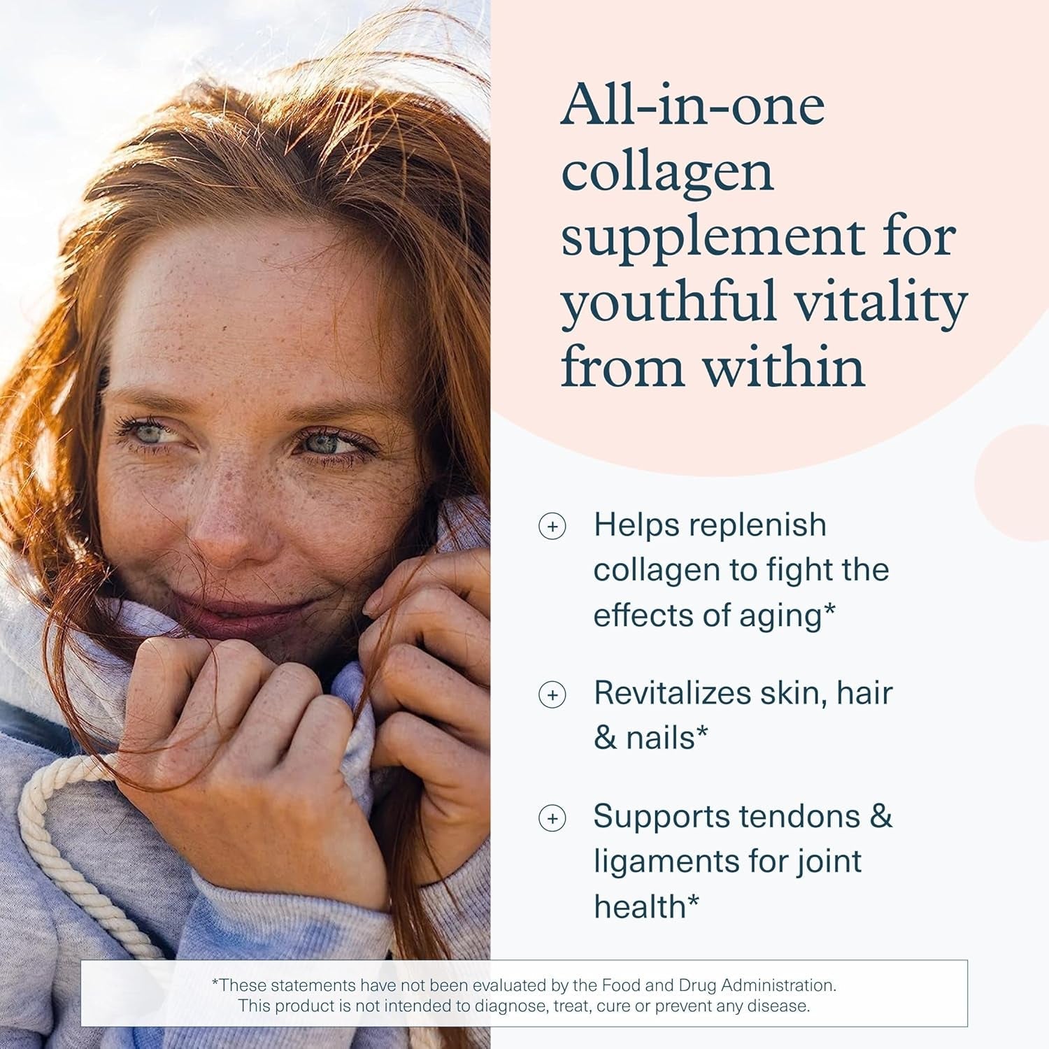 Youtheory Collagen + Biotin - Advanced Collagen Supplement - with Hydrolyzed Peptides, Vitamin C & Vitamin B - Supports Hair Growth, Nail Health & Skin - 390 Tablets