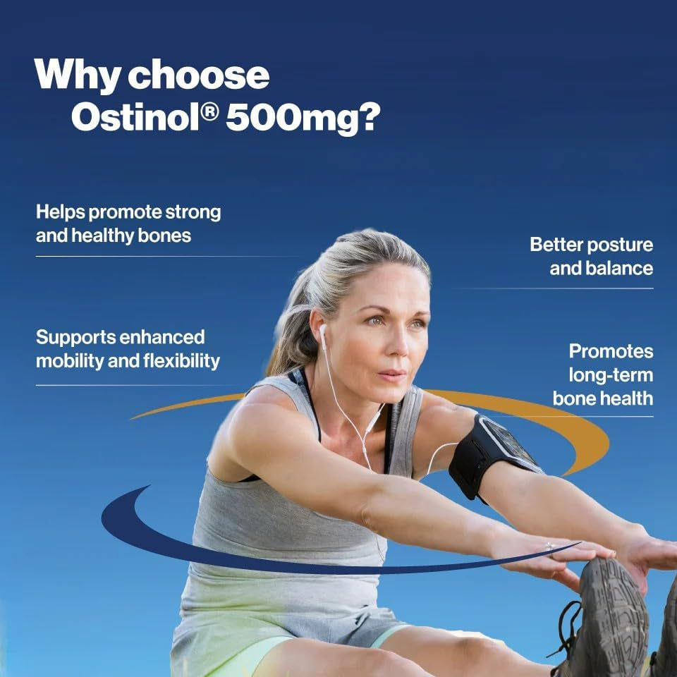 ZYCAL Ostinol Maximum Strength 500 Mg - Bone & Joint Supplement for Intense Bone Loss and Joint Dysfunction - 60 Capsules