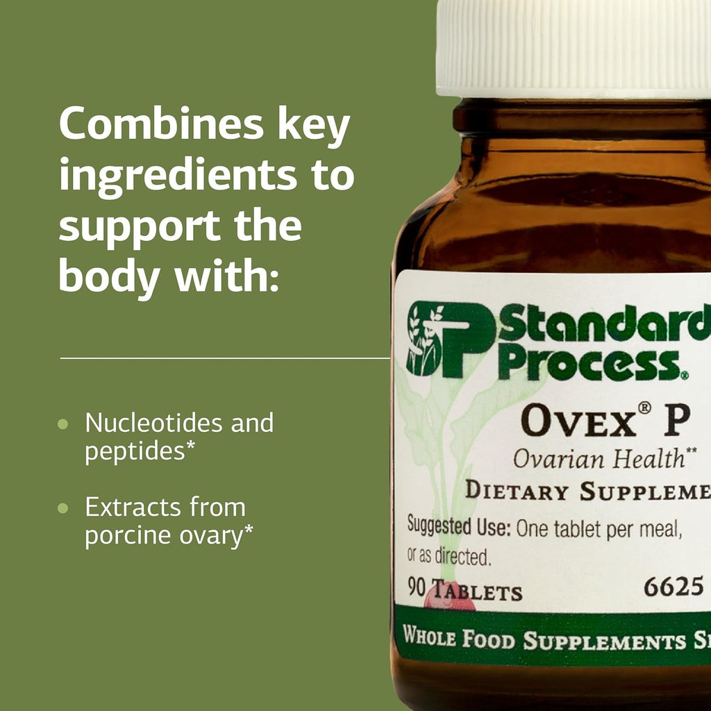 Standard Process Ovex P - Whole Food-Based Supplement to Support Your Health - Supplement with Porcine Ovary Cytosol Extract - 90 Tablets