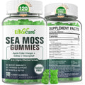 Sea Moss Gummies Sugar-Free, Extra Strength Irish Moss Gel Supplement with Iodine, Chlorophyll, Unfiltered ACV, D3, Burdock Root, Bladderwrack for Immune, Digestive, Skin, Hair, Det❤️X, Vegan, 2Pack