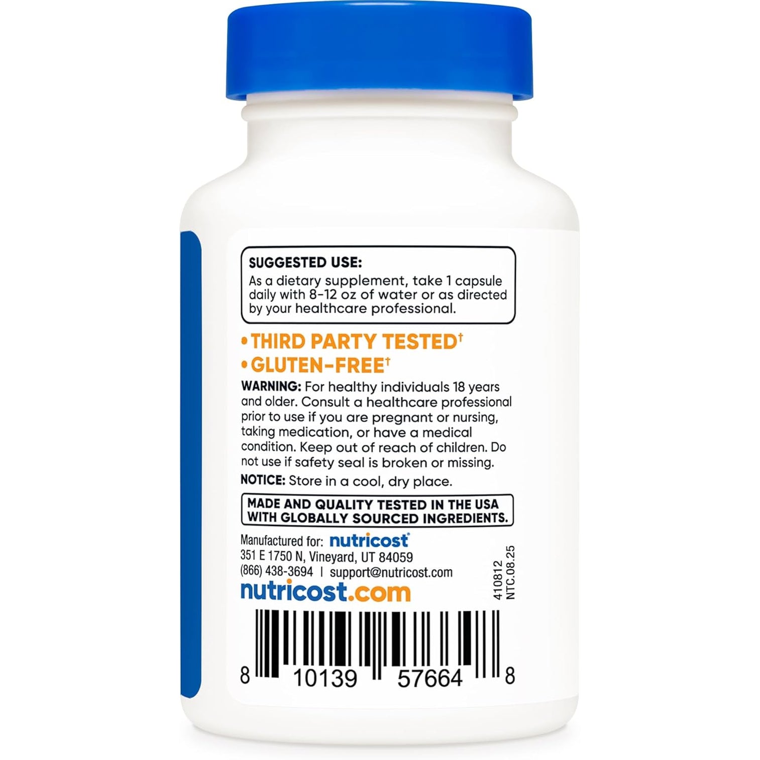 Nutricost ATP Supplement (400Mg) 60 Capsules - Made with Peak ATP, Adenosine Triphosphate, Vegan, Gmo-Free, Gluten-Free