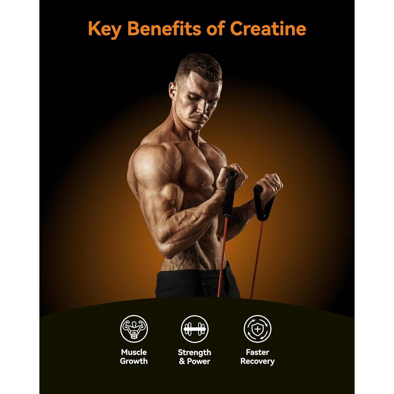 Inner Brightness Creatine Monohydrate Gummies for Men & Women 5000 Mg, 3Rd Party Tested, Creatine Chews for Muscle Growth, Strength & Energy Support, Sugar Free, Vegan, 120 Count, Mango Passionfruit