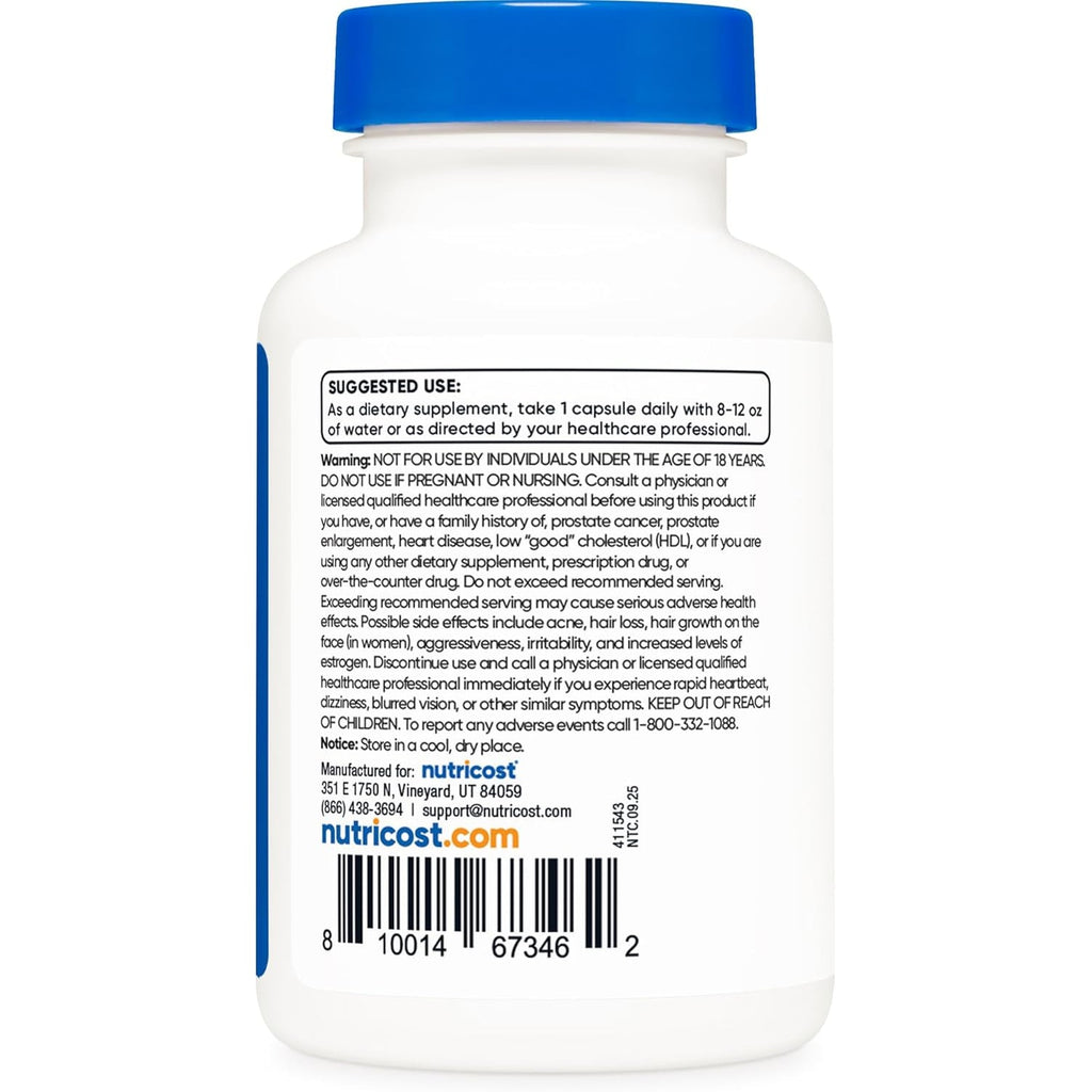 Nutricost Pregnenolone 10Mg, 120 Capsules - Non-Gmo, Gluten Free, Vegetarian Capsules