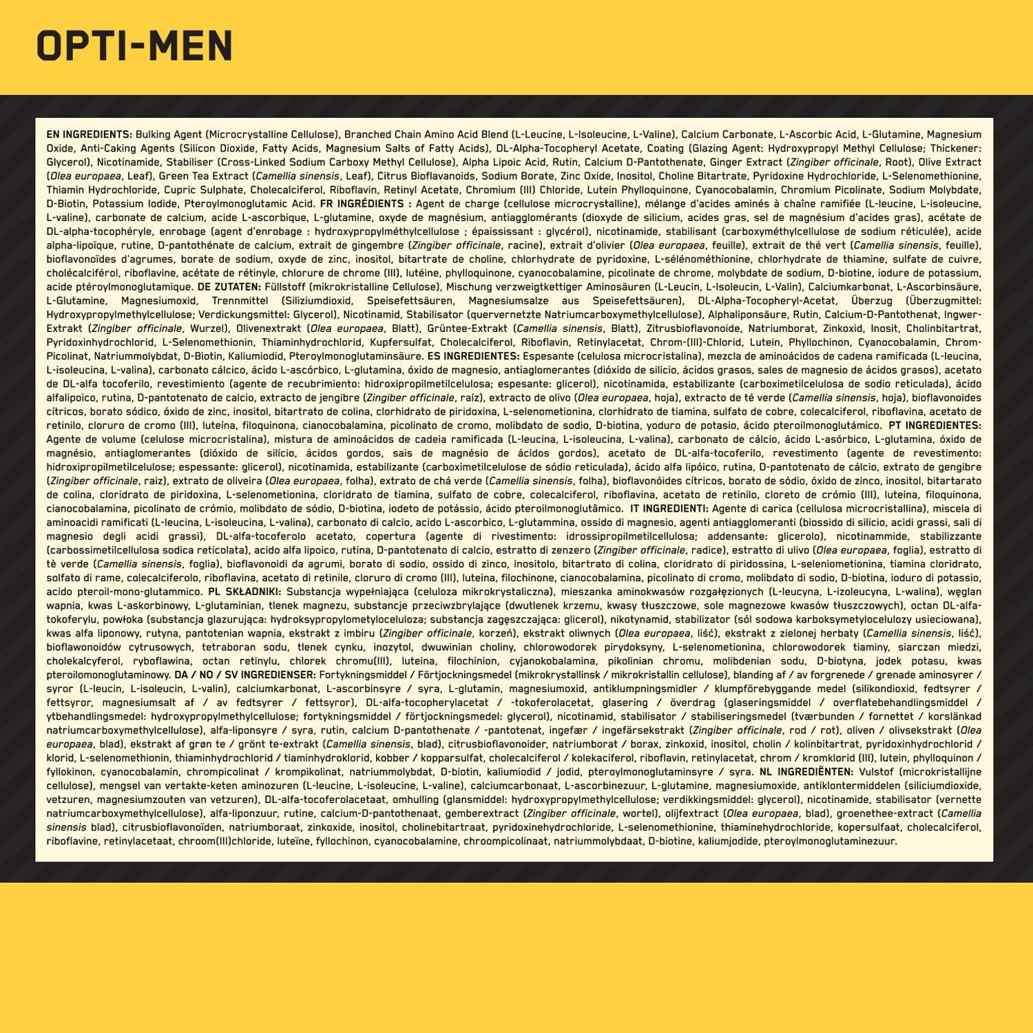 Optimum Nutrition Opti-Men Multivitamin Tablets Pack of 90 (Packaging May Vary)