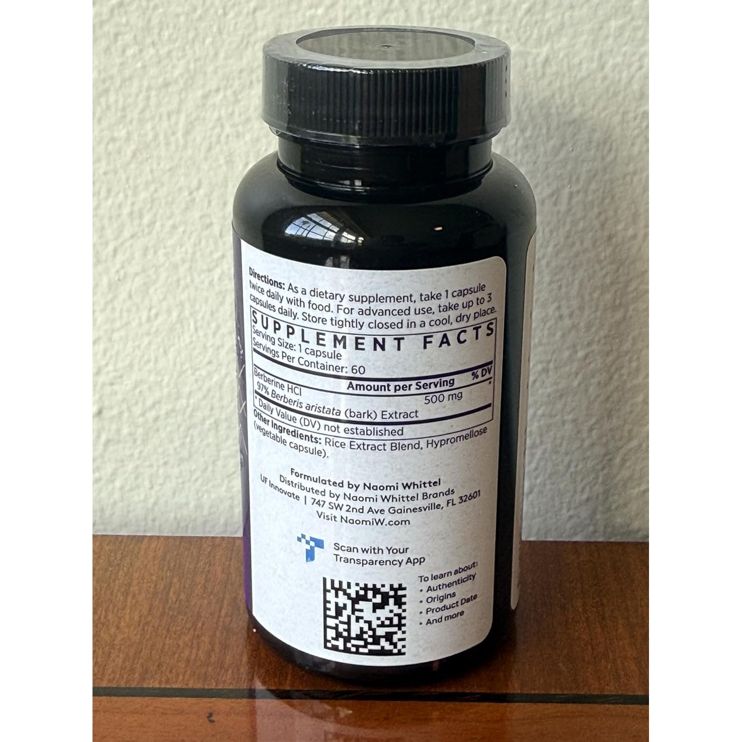 NAOMI Himalayan Berberine 500Mg - Supports Healthy Metabolic Function & Balanced Lipid Profile - Patented HIMABERB®, 97% Pure Berberine Hcl, Supports Healthy Energy, 60 Capsules, 1-Month Supply