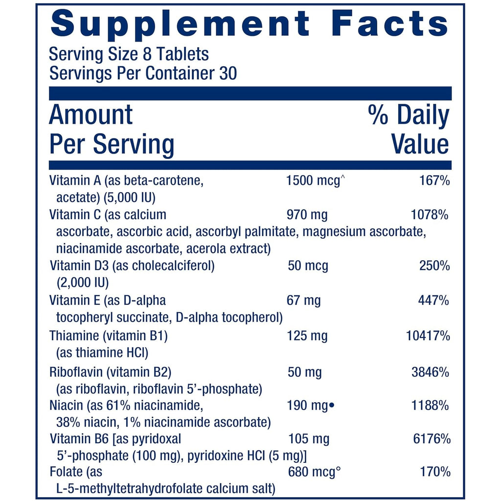 Life Extension Mix Tablets, High-Potency, Advanced Vitamin, Mineral, Fruit & Vegetable Formula, Vitamin C, B, D, E, Magnesium, for Whole-Body Health, Healthy Aging, Gluten-Free, 240 Tablets