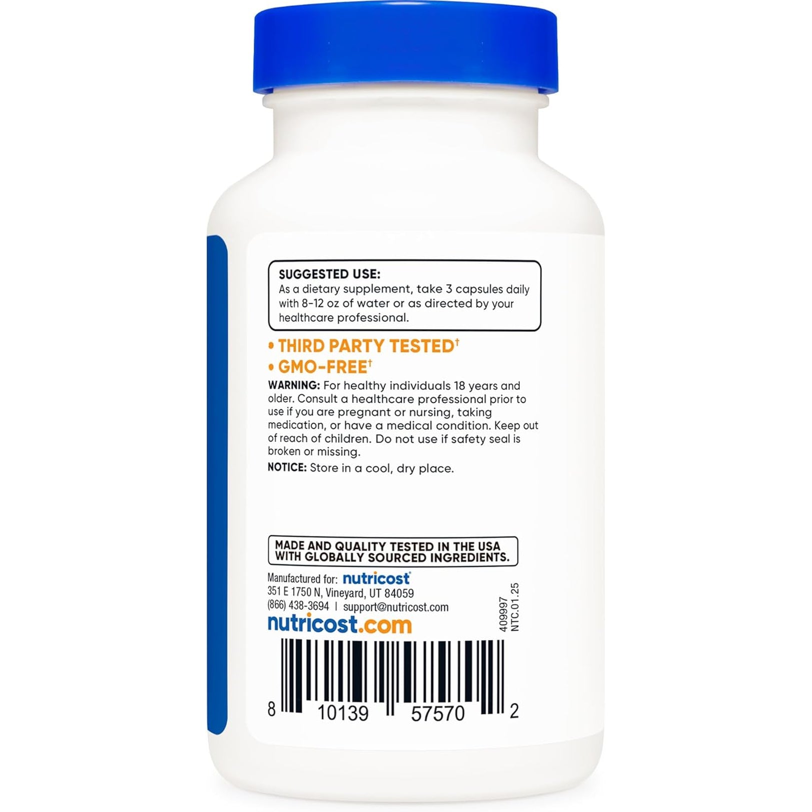 Nutricost Daily Vegetables 90 Capsules (30 Servings) - Maintain, Fortify, & Rejuvenate with 17 Vegetables