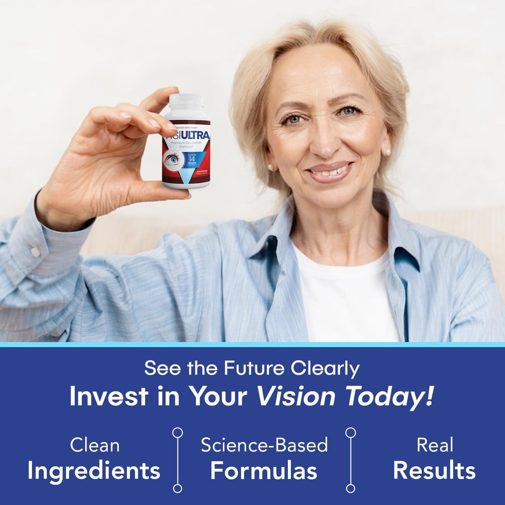 Eye Health Supplement – 14 Essential Nutrients for Clear Vision, Blue Light Protection, and Long-Term Eye Health. Supports Clarity and Eye Wellness. 60 Capsules. (1 Pack)