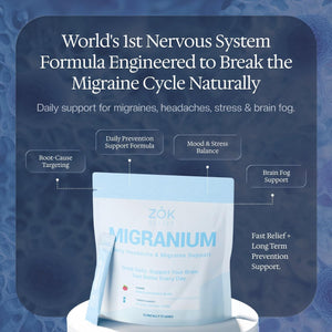 Daily Nervous System Support Formula for Head Tension, Stress & Energy, Calm Focus + Cellular Wellness Drink, 400Mg of Pure Magnesium Glycinate + 9 Key Neuronutrients, 30 Travel Sachets