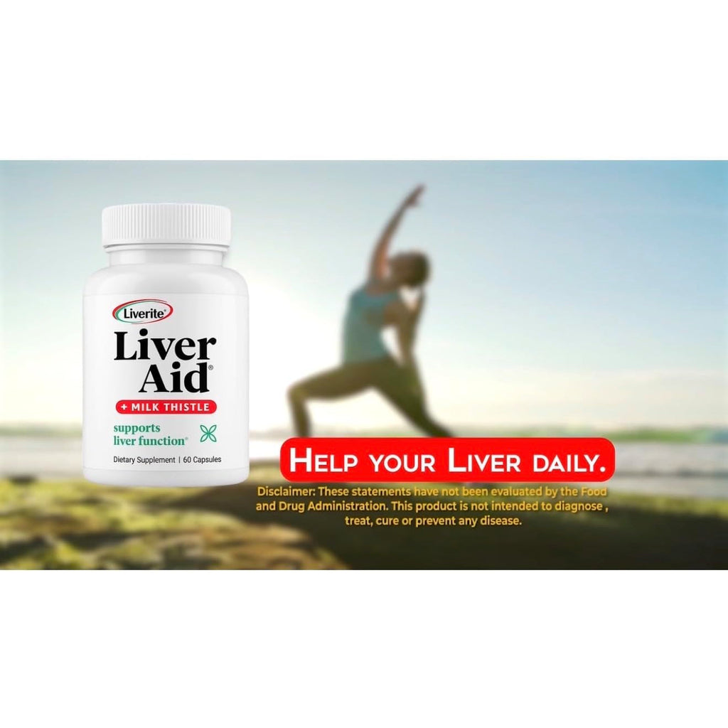 LIVERITE Liver Aid 2-Pack 150 Capsules (Total 300Ct), Supports Healthy Liver Function, Cleansing, Energy and Daily Wellness