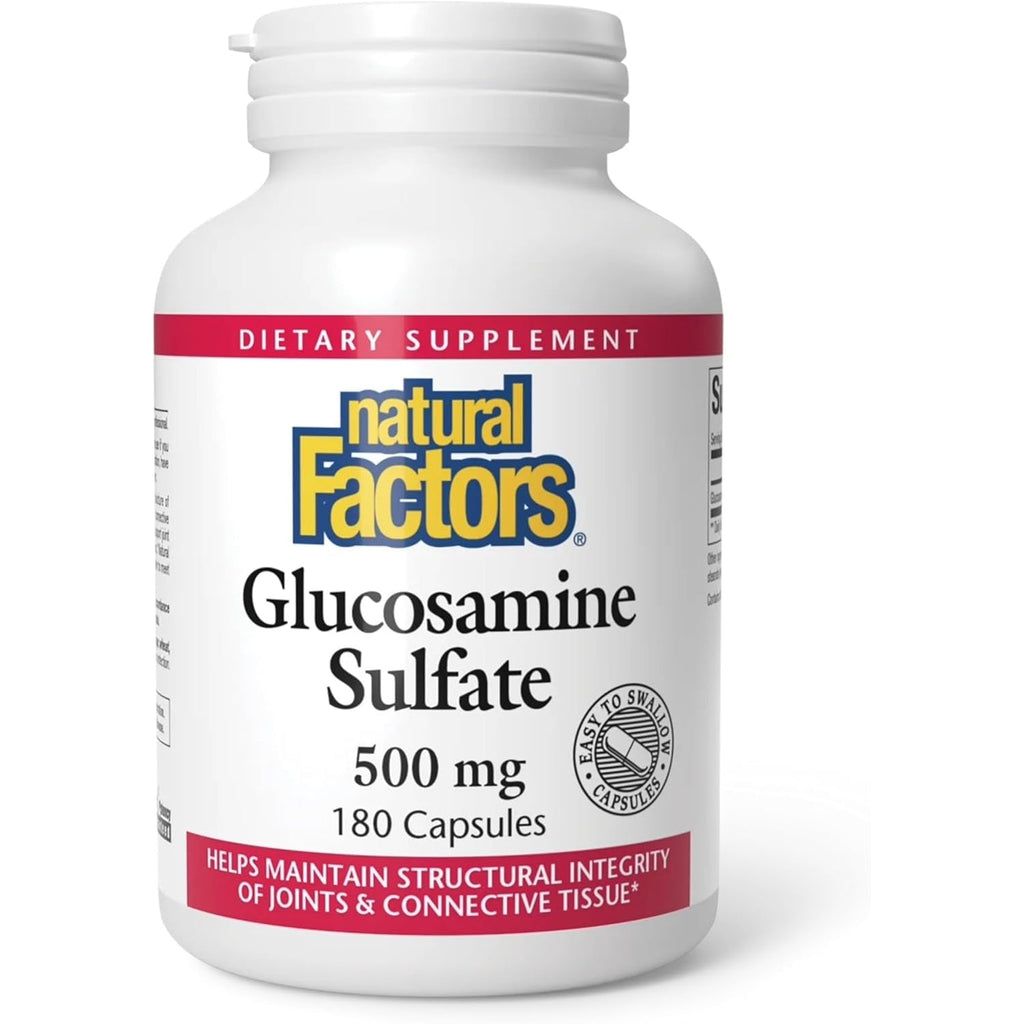 Natural Factors, Glucosamine Sulfate, Supports Healthy Joint Mobility, Cartilage and Connective Tissue, 180 Capsules