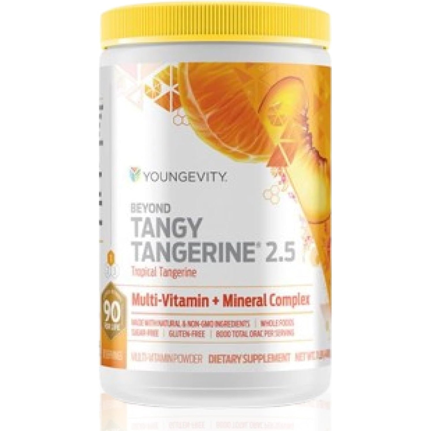 Youngevity beyond Tangy Tangerine 2.5 Tropical Tangerine Ultimate Multi-Vitamin & Mineral Complex - Made with Natural & Whole Foods | 8,000 ORAC