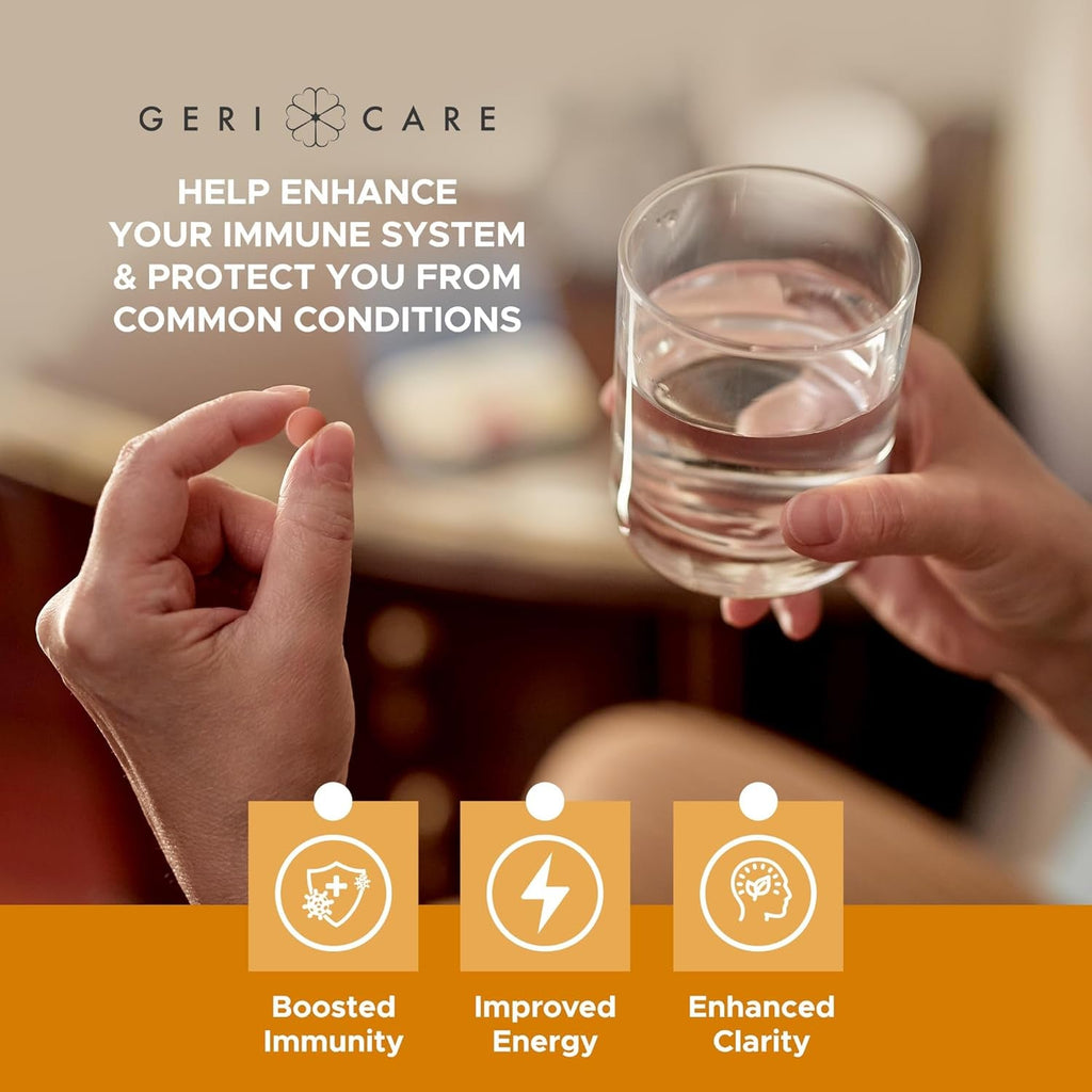 One-Daily Multivitamins with Minerals for Men & Women (100 Tablets) by Gericare| High-Potency Multi-Vitamin & Multimineral Dietary Supplement for Immunity, Energy| Complete Daily Nutritional Support
