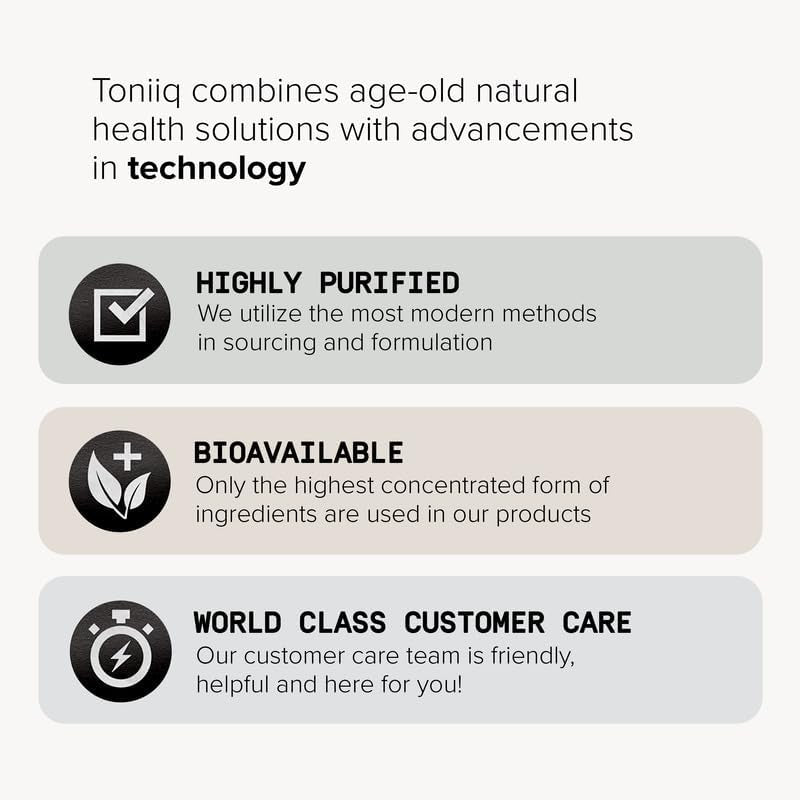 Toniiq Fadogia Agrestis - Ultra High Potency 30:1 Extract - 1200Mg per Serving - Highly Concentrated - Third-Party Lab Tested - 120 Capsules