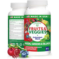 Lunakai USA Made Superfood Fruits & Veggies Supplement - All-In-One with 4 Blends & Scented Capsules, 180Ct Super Veggie Capsules for Adults