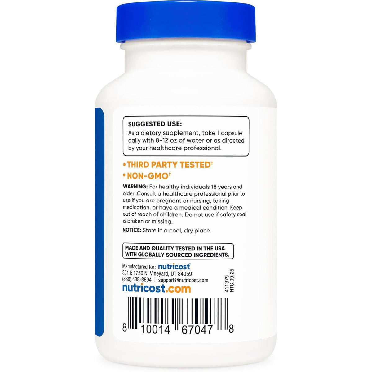 Nutricost Wormwood Capsules 450Mg 120 Capsules - Vegetarian Caps, Gluten Free and Non-Gmo