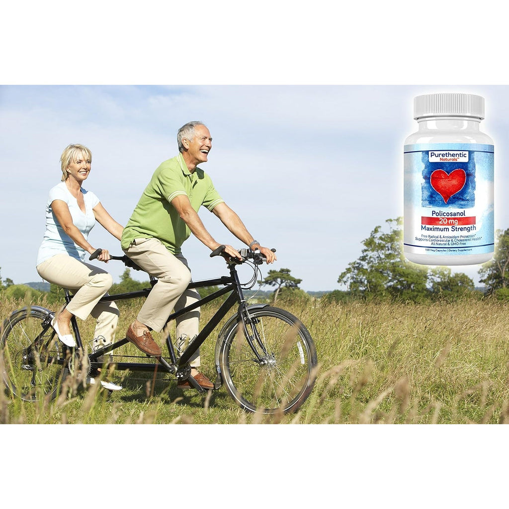 Policosanol 20Mg | Supports Cardiovascular & Cholesterol Health* | Free Radical & Antioxidant Protection* | from Pure Sugar Cane with No Unnecessary Fillers | 100 Veg Capsules