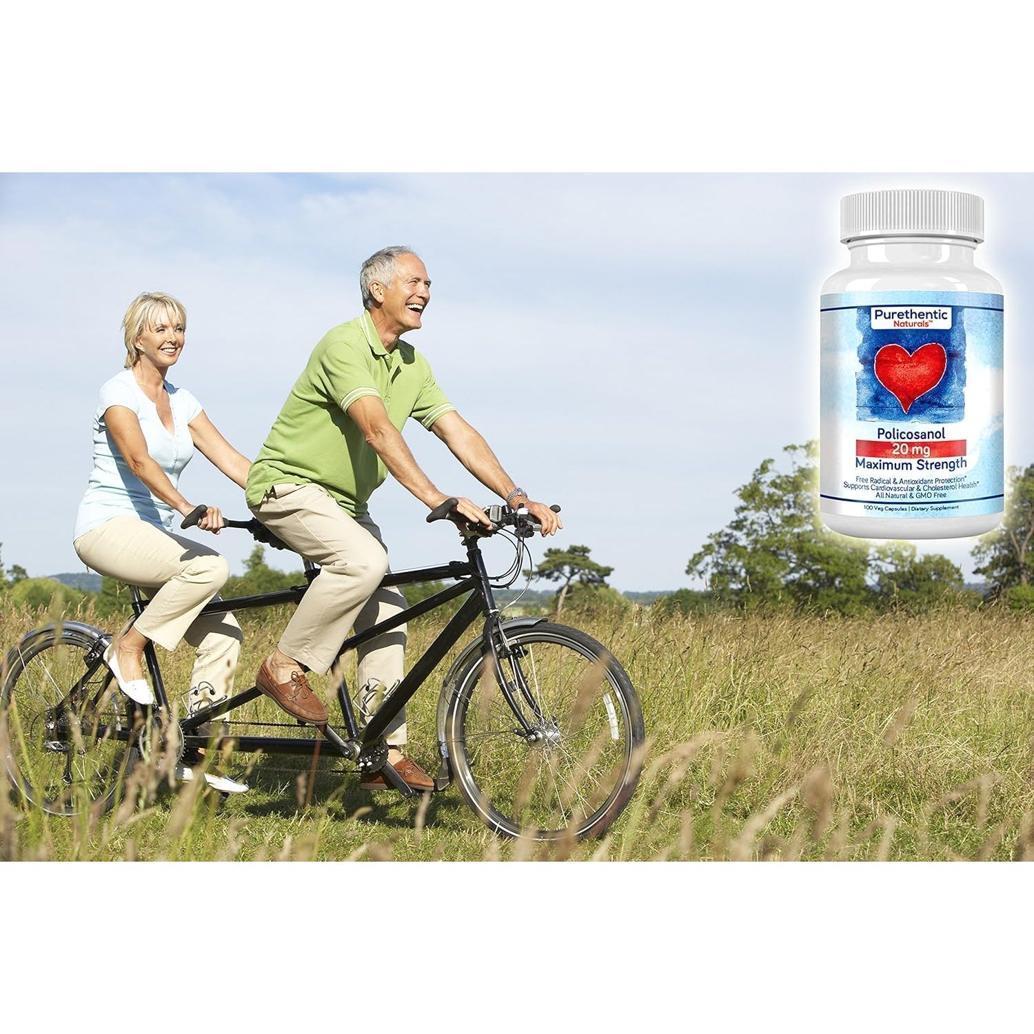 Policosanol 20Mg | Supports Cardiovascular & Cholesterol Health* | Free Radical & Antioxidant Protection* | from Pure Sugar Cane with No Unnecessary Fillers | 100 Veg Capsules