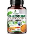 Glucosamine Chondroitin MSM - Joint Support Supplement for Joint Mobility and Cartilage Support for Men and Women - Triple Strength Glucosamine Supplements with Turmeric & Boswellia - 240 Capsules