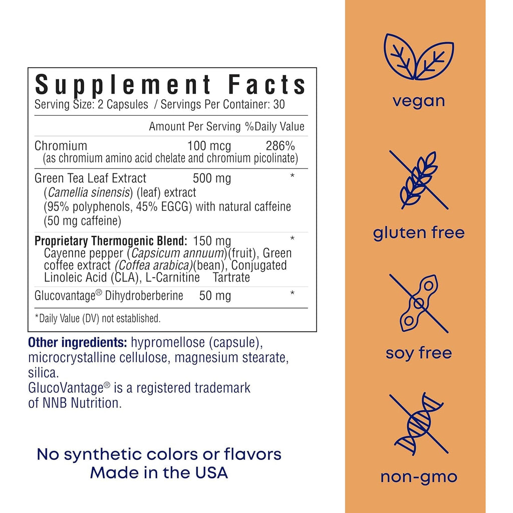 Her Own Boost, Helps Boost Energy, Supports Metabolism, Proprietary Thermogenic Blend, Green Tea Leaf Extract, Gluten and Soy Free, Vegan, 60 Capsules, 30 Servings, Small, Multi