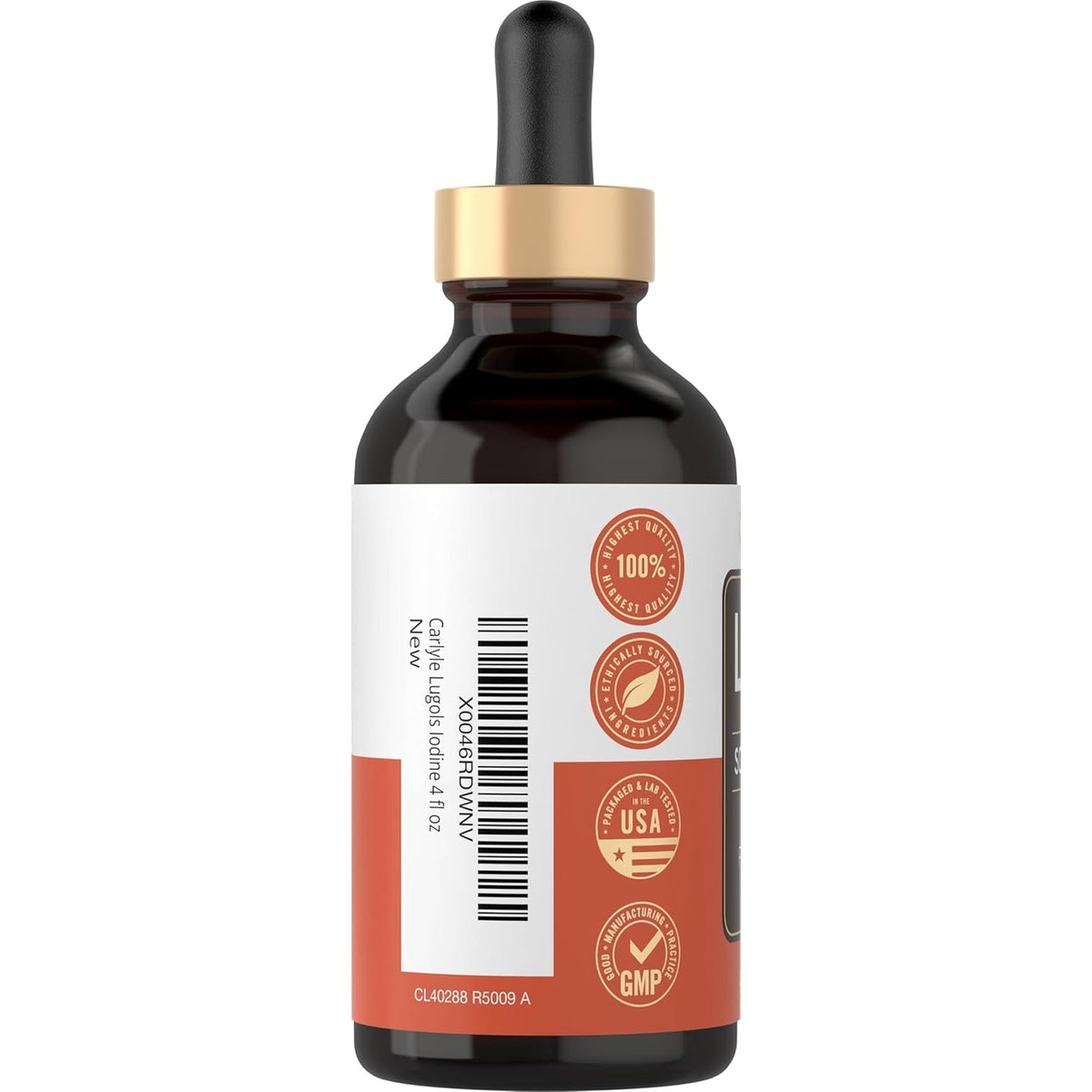 Carlyle Lugols Iodine 2 Percent | 4 Fl Oz (Pack of 1) | Potassium Iodide and Iodine Solution 2% Liquid Drops