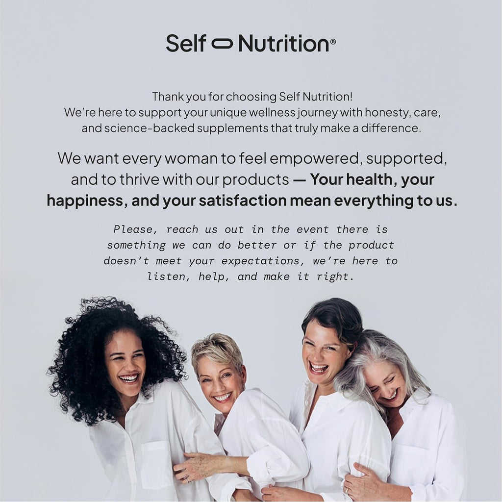SELF NUTRITION Healthy Weight Loss Supplement for Women - Third-Party Tested - Appetite and Craving Control, Fat Burner, Weight Loss Supplement, Metabolism and Mood Booster - Made in USA, 60 Capsules