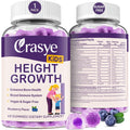 Height Growth Gummies for Kids & Teens - Calcium, Vitamin D3 + K2, Zinc, Magnesium, L-Arginine - Teen Multivitamin Gummies for Children Bone Strength and Immunity - 60 Gummies