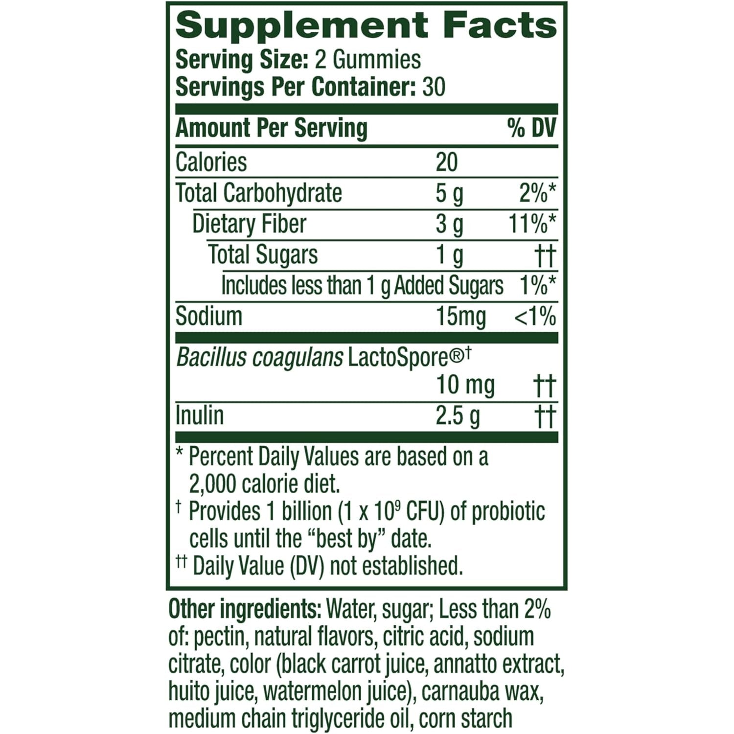 Align Dualbiotic, Prebiotics and Probiotics for Women and Men, Probiotics for Digestive Health, Prebiotics Help Nourish Good Bacteria, Natural Fruit Flavors, 60 Probiotic Gummies