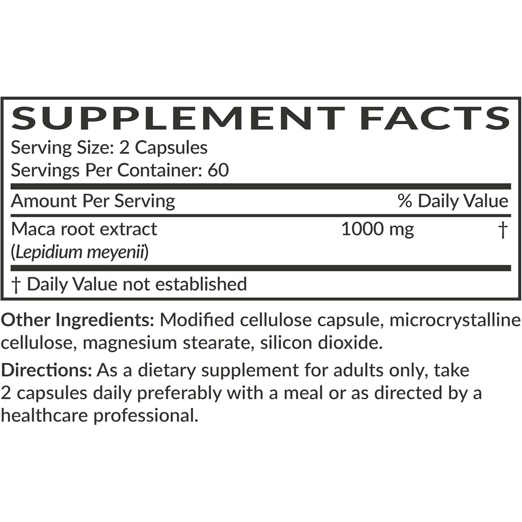 Futurebiotics Maca Root Extra Strength Supports Energy, Stamina & Reproductive Health, Non-Gmo, 120 Vegetarian Capsules