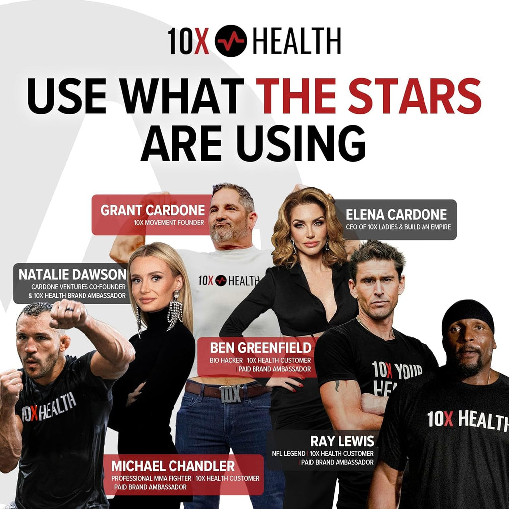 10X Health TMG Supplements - Trimethylglycine Supplement for Liver Support, Heart Wellness, Energy, Homocysteine Levels - TMG Capsules with Betaine Anhydrous - Non-Gmo & Gluten-Free - 60 Capsules