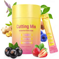 Cutting Drink Mix | Supports Satiety Signaling,Supports Energy & Gut Health with Berberine&Chromium&Fos&Yerba Mate & 5-Htp,Strawberry Açaí – 30 Sticks