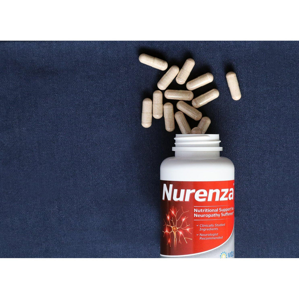 Vita Sciences Nurenza Neuropathy Relief Supplement 40X Strength Natural R-ALA Form for Nerve Health, Fast Repair W/Vitamins, Antioxidants Revitalizing Feet, Hands, Legs, and Toes. 60 Ct.