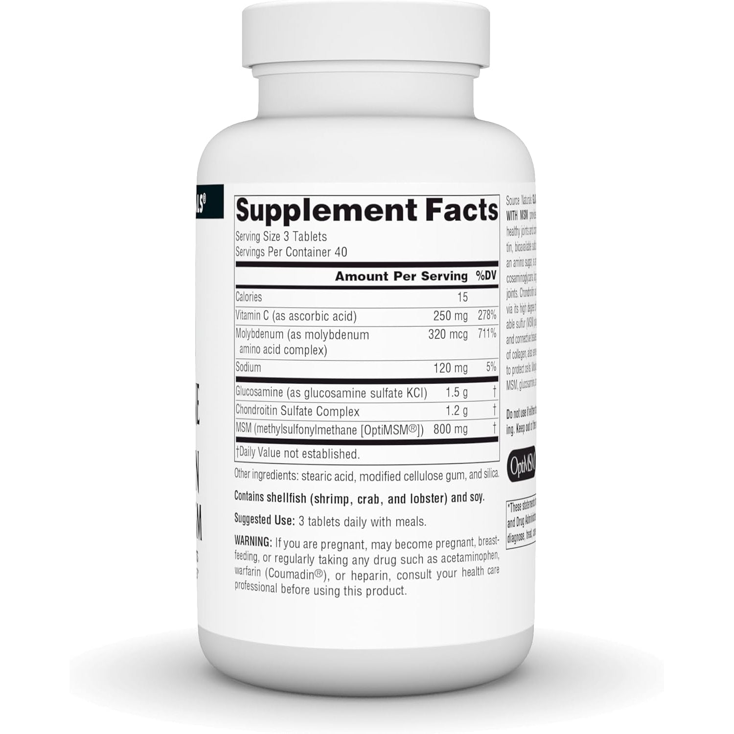 Source Naturals Glucosamine Chondroitin Complex with Msm - 120 Tablets