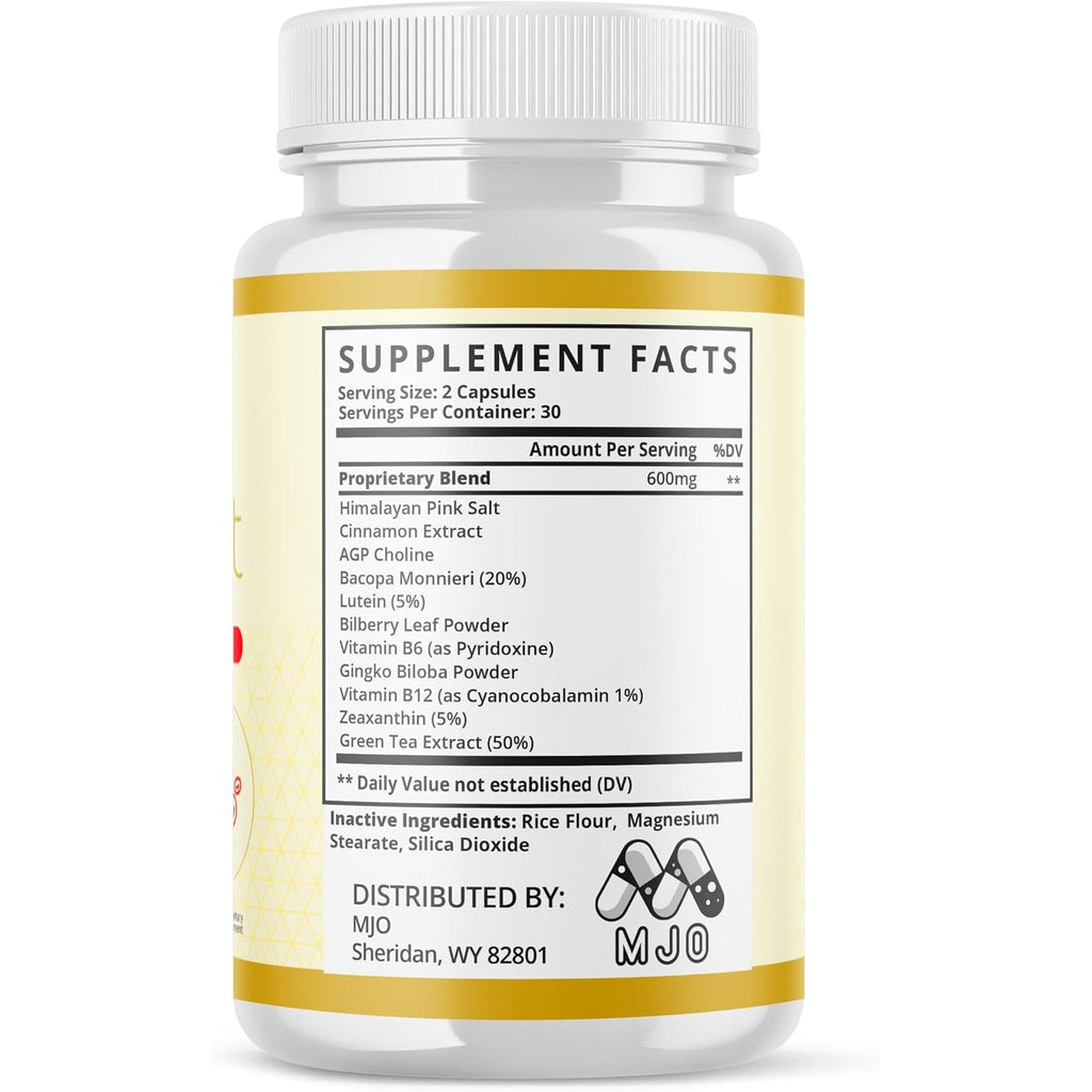 Glycocept Capsules, Official Glycocept Pills with All Natural Ingredients, Advanced Glycocept Capsules Health and Wellness Vitamin Supplement for Maximum Strength Multivitamin Supports (60 Capsules)