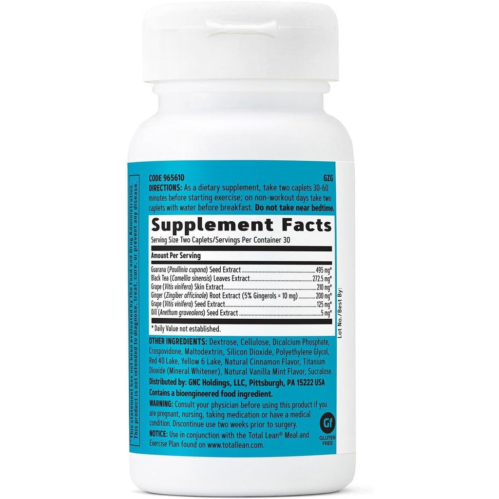 GNC Total Lean Burn 60, Clinically Proven Thermogenic Formula, 30 Servings