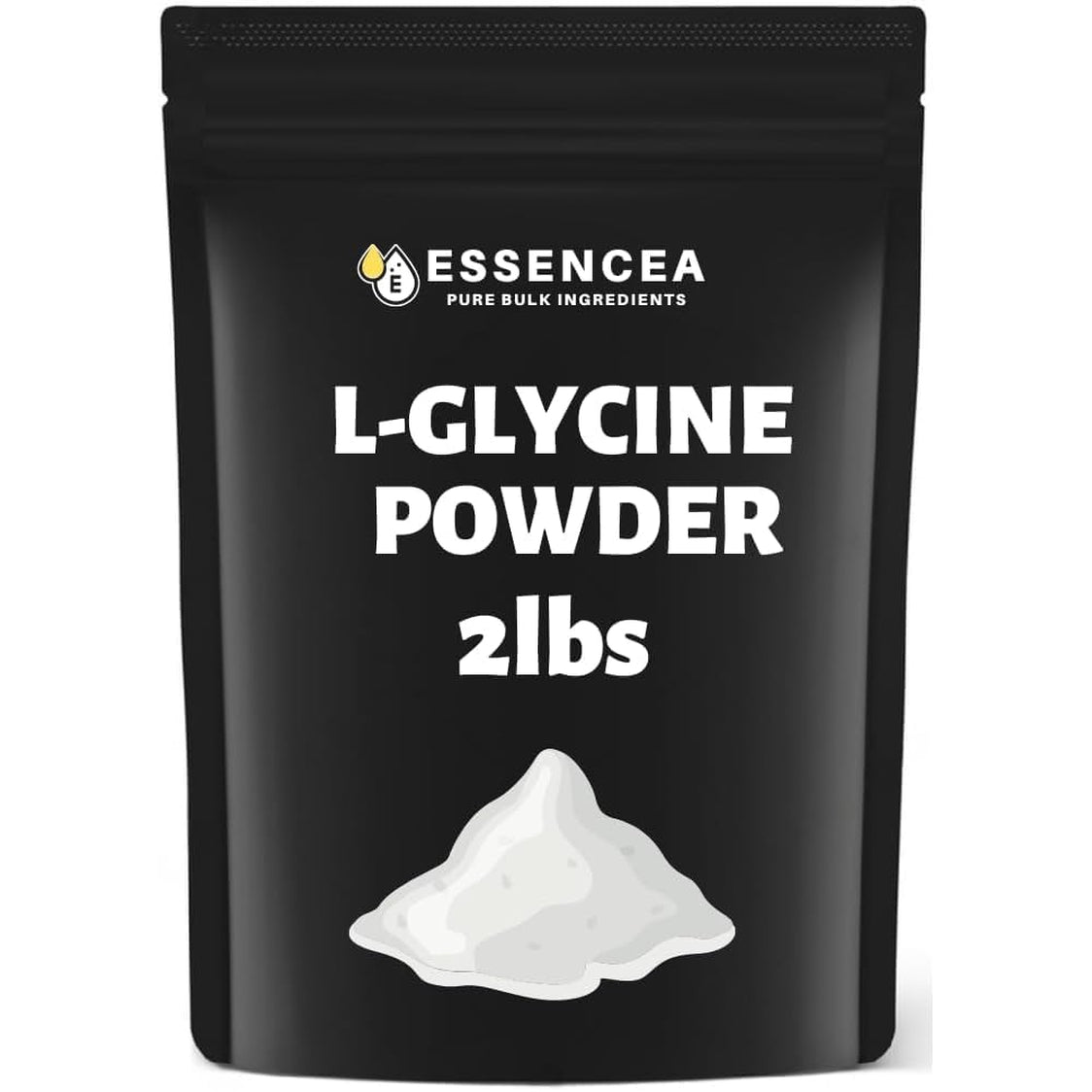 L-Glycine Powder 2Lb Pure Bulk Ingredients | 100% L-Glycine | Premium Quality Supplement (32 Ounces) [Packaging May Vary]
