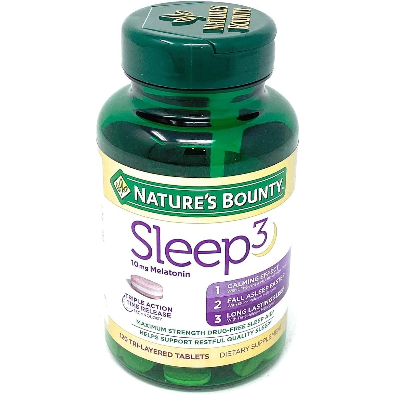 Nature'S Bounty Sleep3 10Mg. Melatonin, 120 Tablets