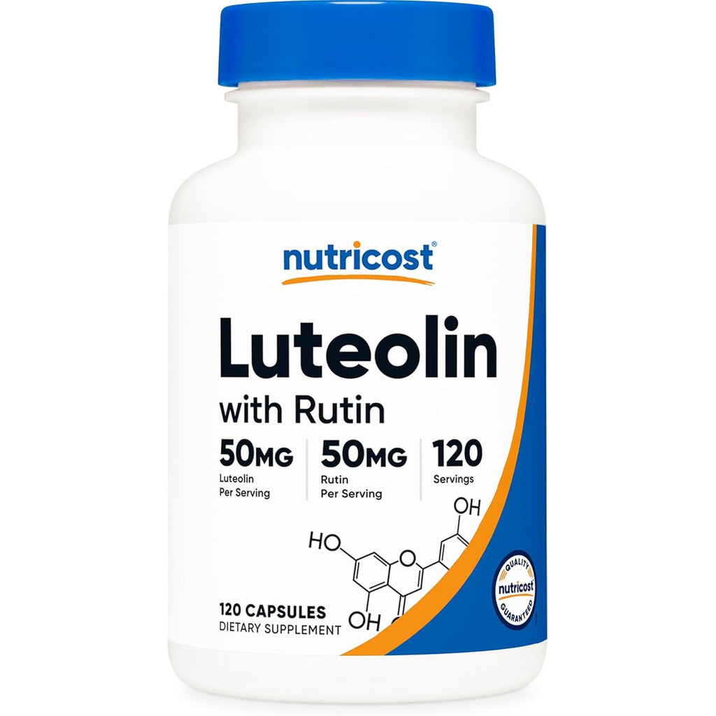 Nutricost Luteolin with Rutin Complex 100Mg (50Mg Luteolin, 50Mg Rutin) 120 Capsules - Vegetarian, Non-Gmo, Gluten Free