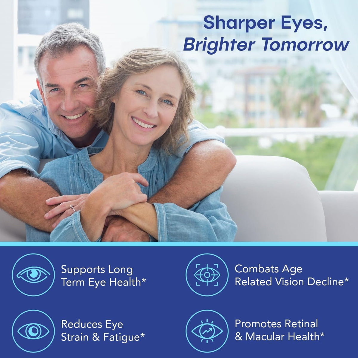 Eye Health Supplement – 14 Essential Nutrients for Clear Vision, Blue Light Protection, and Long-Term Eye Health. Supports Clarity and Eye Wellness. 60 Capsules. (1 Pack)