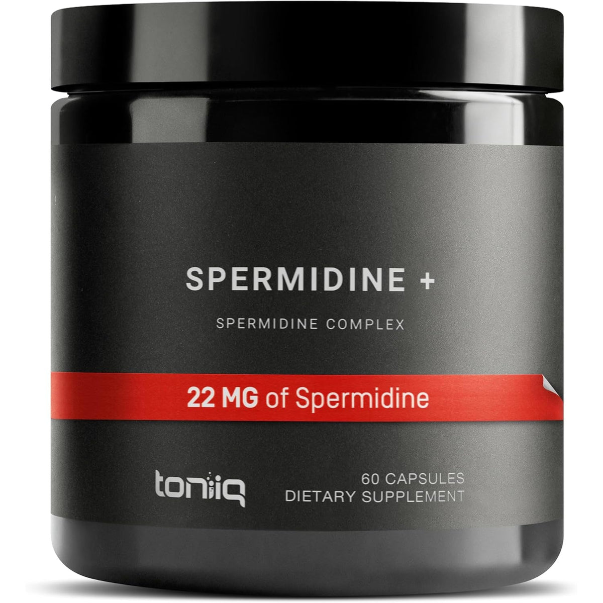 Toniiq 22Mg Ultra Concentrated Spermidine Supplement -Spermidine Supplements for Men and Women - Rice Germ Extract and Trihydrochloride Complex Blend - 60 Vegetarian Capsules - 30 Servings