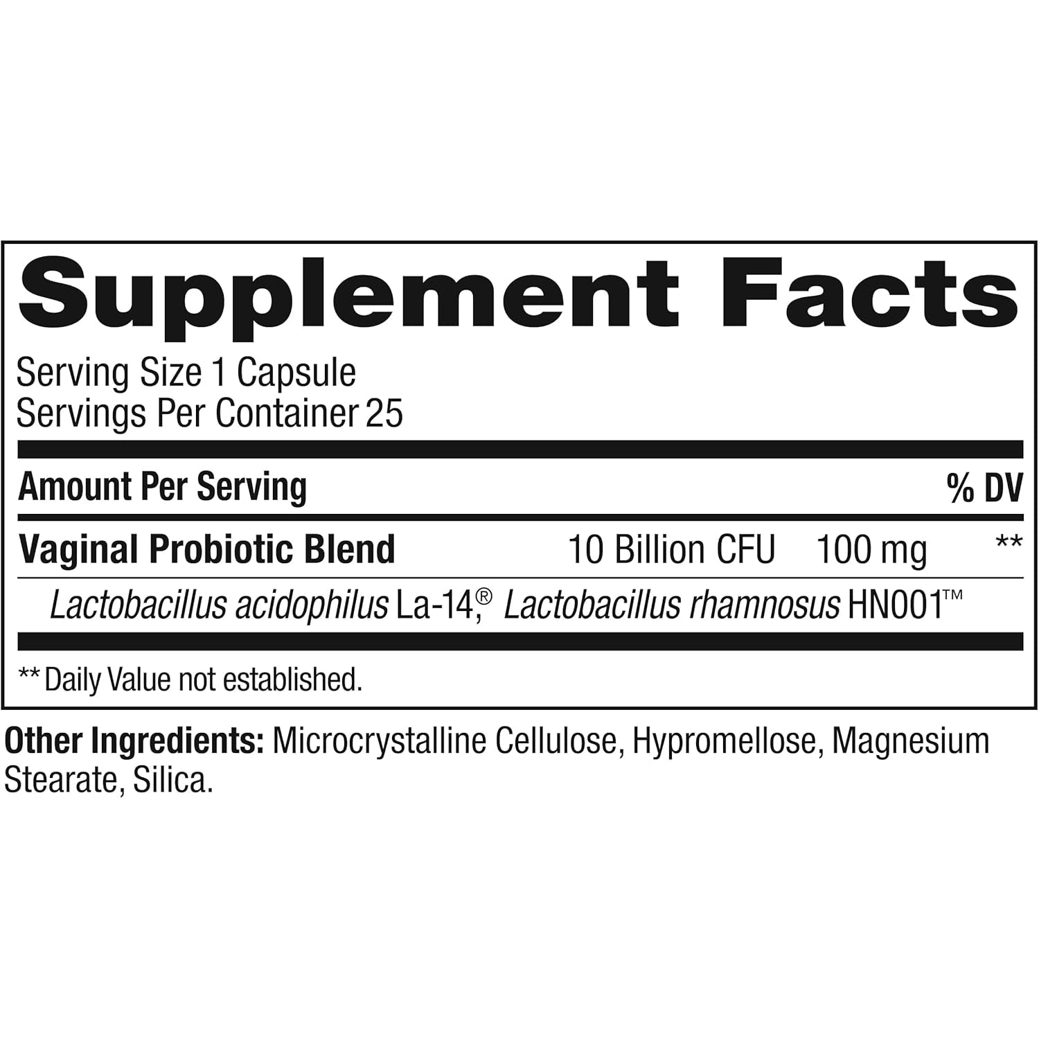 OLLY Happy Hoo-Ha Capsules, Probiotics for Women or People Wth Vaginas, Vaginal Health and Ph Balance,* 10 Billion CFU, Gluten Free - 25 Count