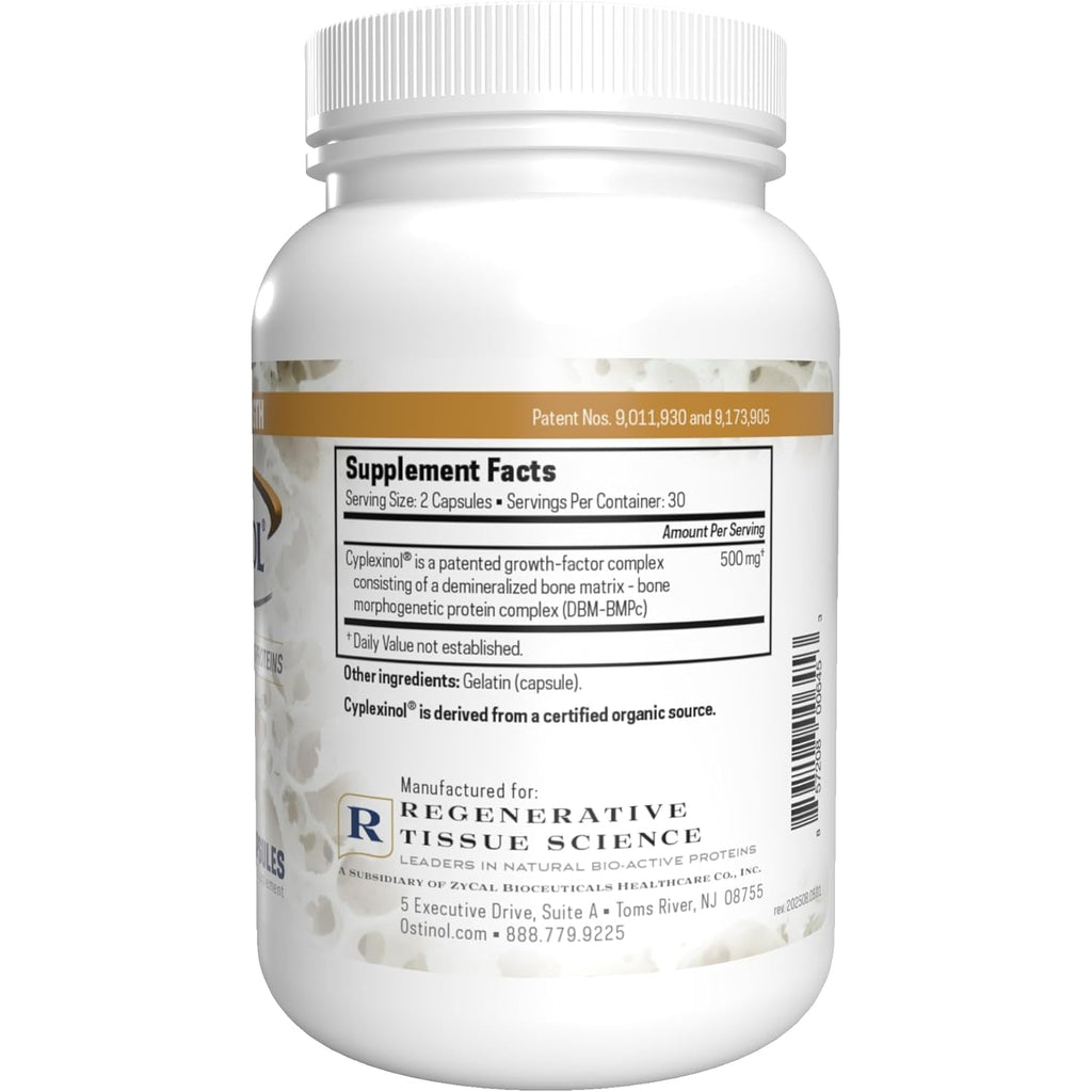 ZYCAL Ostinol Maximum Strength 500 Mg - Bone & Joint Supplement for Intense Bone Loss and Joint Dysfunction - 60 Capsules