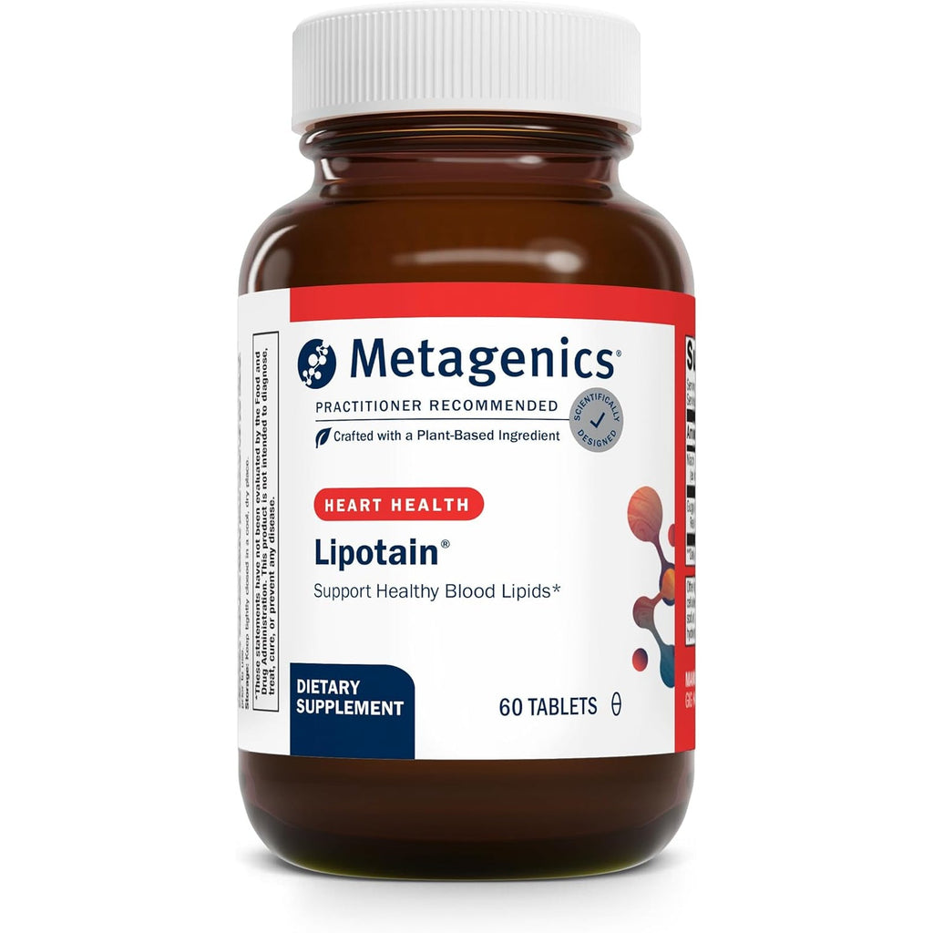 Metagenics Lipotain - Non-Flush Niacin & Guggul Extract - Supports Healthy Blood Lipids & Cholesterol Balance* - Inositol Hexanicotinate Tablets for Cardiovascular & Cellular Health* - 60 Tablets