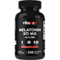 Vitabod Melatonin 20 Mg - 240 Fast Dissolve Tablets - Drug Free - Natural Berry Flavor - Vegetarian, Non-Gmo, Gluten Free 240 Count (Pack of 1) (240 Count (Pack of 1))