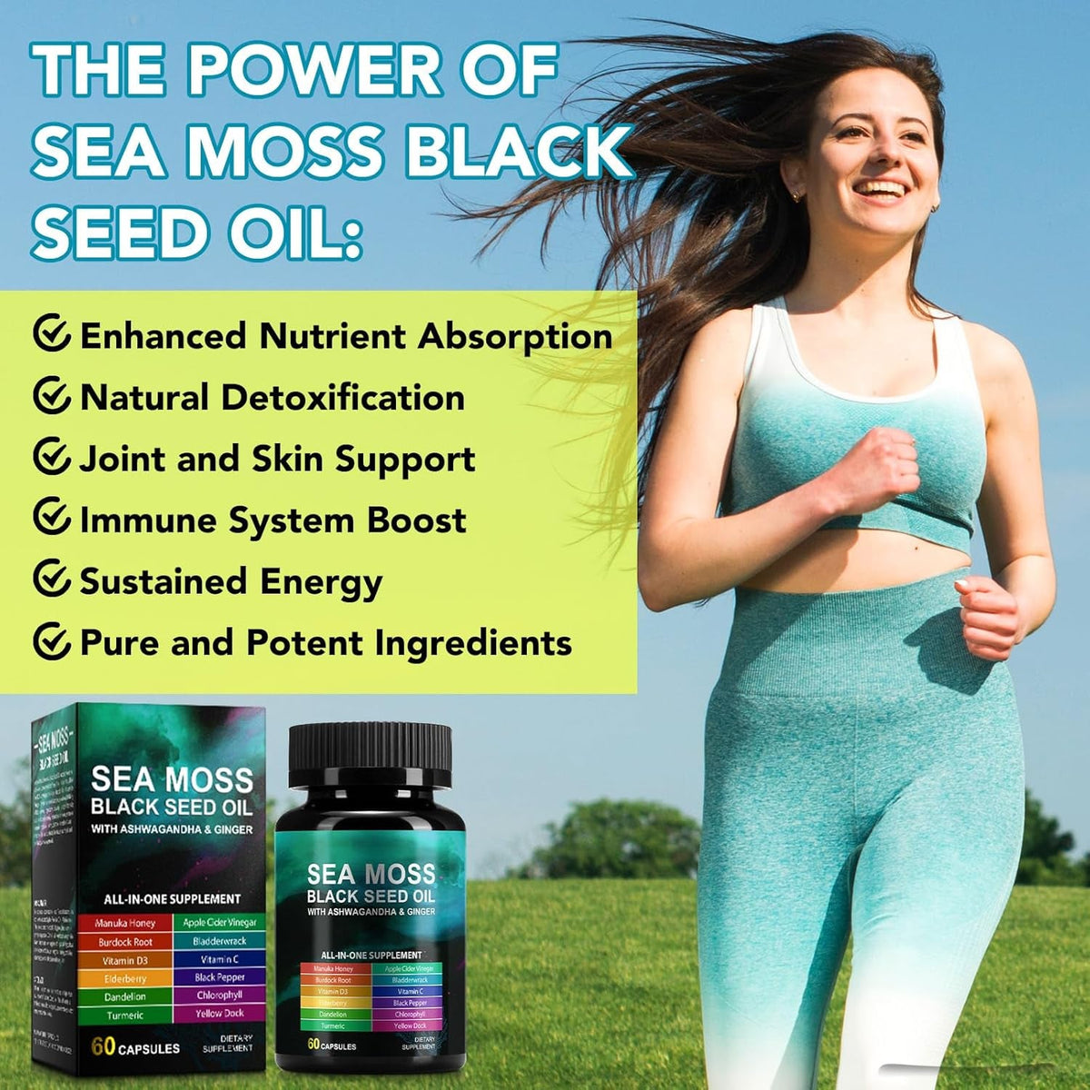 Sea Moss Black Seed Oil Capsules