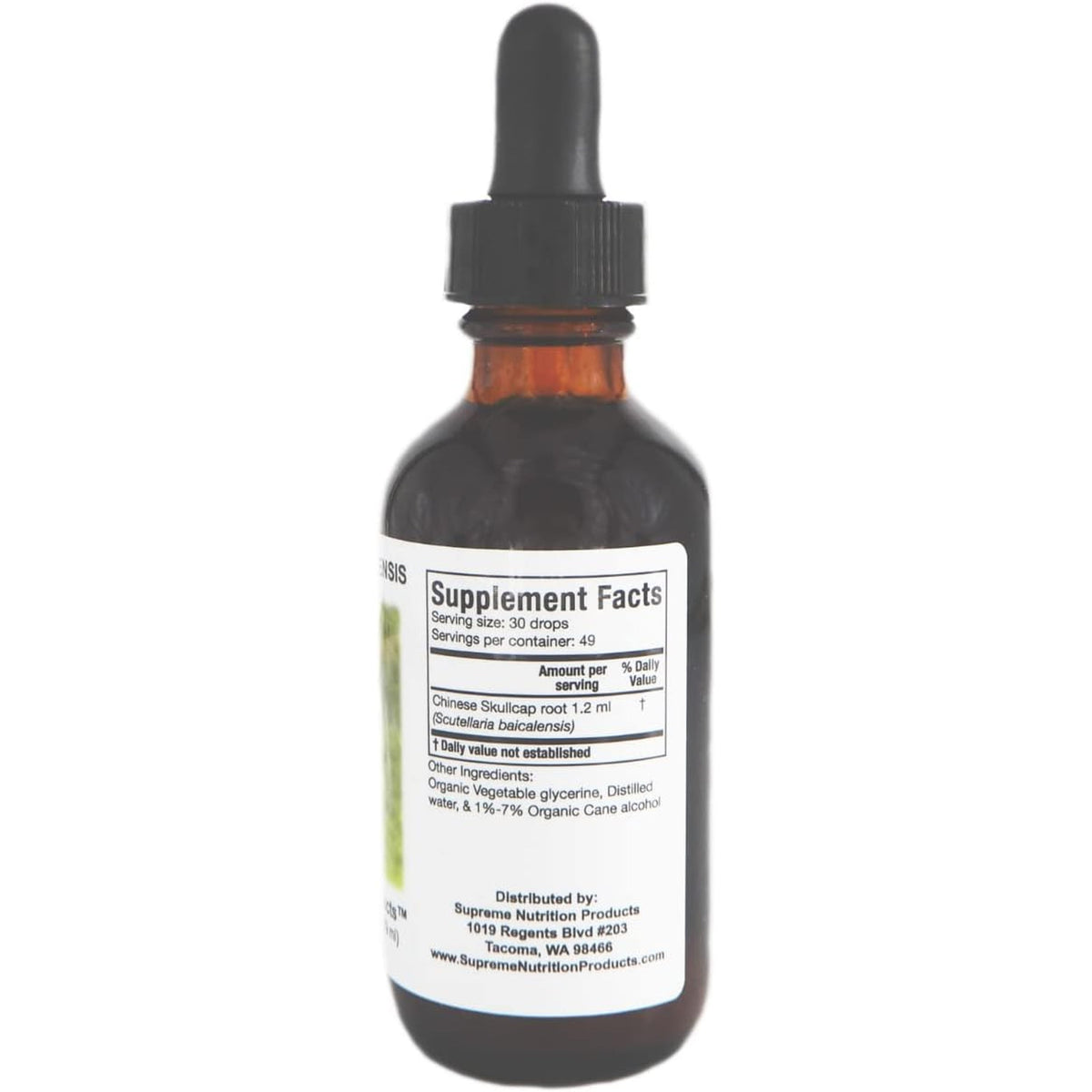 Supreme Nutrition Scutellaria Baicalensis Tincture, 2 Fl. Oz.