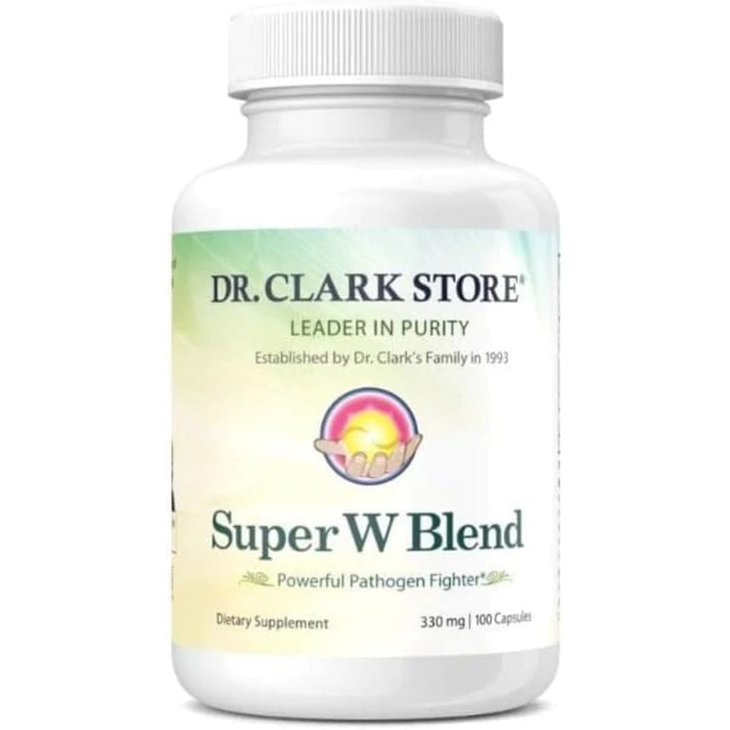 Dr Clark Store Wormwood Super W Blend 330 Mg, 100 Capsules, 100 Day Supply, Traditional Botanical Supplement to Support Healthy Digestive Balance and Internal Cleansing Routines, Non-Gmo & Gluten Free